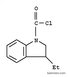 1H-인돌-1-카르보닐 클로라이드, 3-에틸-2,3-디히드로-(9CI)