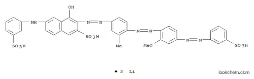 トリリチウム=4-ヒドロキシ-3-{4-[2-メトキシ-4-(3-スルホナトフェニルアゾ)フェニルアゾ]-3-メチルフェニルアゾ}-6-(3-スルホナトアニリノ)-2-ナフタレンスルホナート