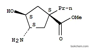 시클로펜탄카르복실산, 3-아미노-4-히드록시-1-프로필-, 메틸 에스테르, (1알파,3베타,4알파)-(9CI)