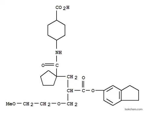 2-[1-(4-カルボキシシクロヘキシルカルバモイル)シクロペンチルメチル]-4,7-ジオキサオクタン酸1-(インダン-5-イル)