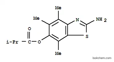 프로판산, 2-메틸-, 2-아미노-4,5,7-트리메틸-6-벤조티아졸릴 에스테르