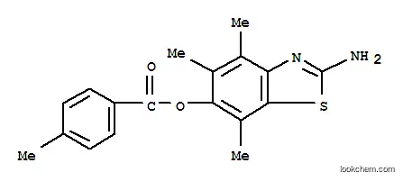 벤조산, 4-메틸-, 2-아미노-4,5,7-트리메틸-6-벤조티아졸릴 에스테르