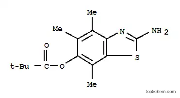 프로판산, 2,2-디메틸-, 2-아미노-4,5,7-트리메틸-6-벤조티아졸릴 에스테르