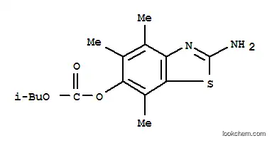 탄산, 2-아미노-4,5,7-트리메틸-6-벤조티아졸릴 2-메틸프로필 에스테르