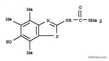요소, N-(6-히드록시-4,5,7-트리메틸-2-벤조티아졸릴)-N,N-디메틸-