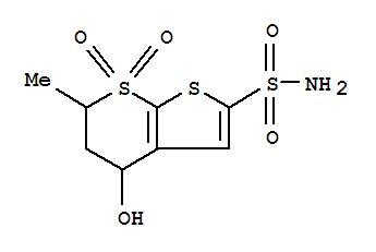 5,6-Dihydro-4-hydroxy-6-methyl-4H-thieno[2,3-b]thiopyran-2-sulfonamide7,7-dioxide