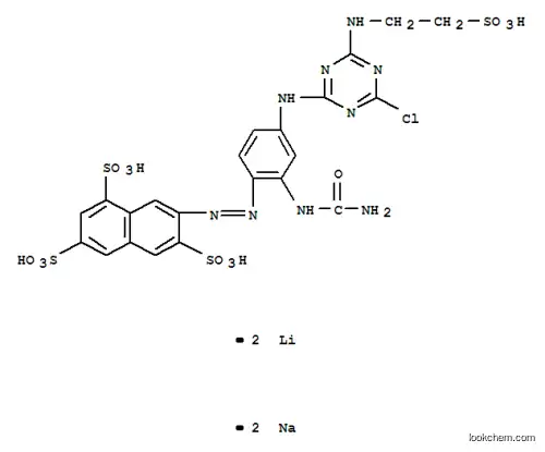 7- [4- [4- 클로로 -6- (2- 설포 에틸 아미노) -1,3,5- 트리 아진 -2- 일 아미노] -2- 우레 이도 페닐 아조] -1,3,6- 나프탈렌-트리 설폰의 리튬 및 나트륨 염 산