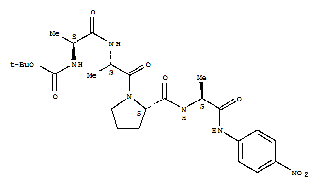 L-Alaninamide,N-[(1,1-dimethylethoxy)carbonyl]-L-alanyl-L-alanyl-L-prolyl-N-(4-nitrophenyl)-