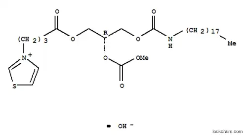 3-[4-[(R)-2-[(メトキシカルボニル)オキシ]-3-[[(オクタデシルアミノ)カルボニル]オキシ]プロピルオキシ]-4-オキソブチル]チアゾール-3-イウム?ヒドロキシド