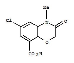 6-Chloro-3,4-dihydro-4-methyl-3-oxo-2H-1,4-benzoxanine-8-carboxylicacid