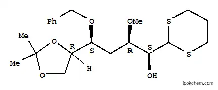 D- 알트로-헵 토스, 4- 데 옥시 -3-O- 메틸 -6,7-O- (1- 메틸에 틸리 덴) -5-O- (페닐 메틸)-, 사이 클릭 1,3- 프로판 디일 디티 오 아세탈