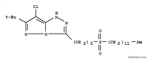 :3-(6-クロロ-5-tert-ブチル-1H-1,2,3a,4-テトラアザペンタレン-3-イル)プロピル=ドデシル=スルホン