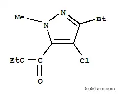 에틸 1-메틸-3-에틸-4-클로로-5-피라졸카르복실레이트