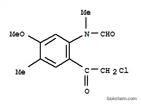 포름아미드, N-[2-(클로로아세틸)-5-메톡시-4-메틸페닐]-N-메틸-(9CI)
