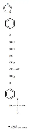 메탄 설폰 아미드, N- (4- (2- 하이드 록시 -3-((2- (4- (1H- 이미 다졸 -1- 일) 페녹시) 에틸) 아미노) 프로 폭시) 페닐)-, 모노 하이드로 클로라이드, (+-)-