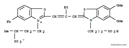 벤조옥사졸륨, 2-[2-[[5,6-디메톡시-3-(3-술포프로필)-2(3H)-벤조티아졸릴리덴]메틸]-1-부테닐]-5-페닐-3-(3-술포부틸)- , 수산화물, 내염