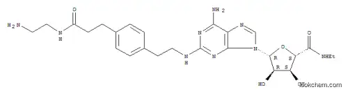 2-((2- 아미노 에틸 아미노) 카르 보닐 에틸 페닐 에틸 아미노) -5'-N- 에틸 카르 복사 미도 아데노신