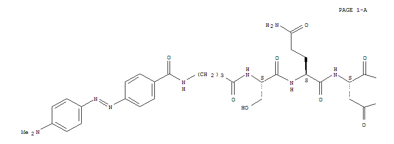 L-Glutamamide,N-[4-[[4-[[4-(dimethylamino)phenyl]azo]benzoyl]amino]-1-oxobutyl]-L-seryl-L-glutaminyl-L-asparaginyl-L-tyrosyl-L-prolyl-L-isoleucyl-L-valyl-N1-[2-[(5-sulfo-1-naphthalenyl)amino]ethyl]-