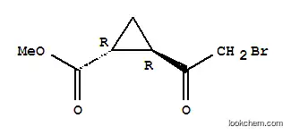 시클로프로판카르복실산, 2-(브로모아세틸)-, 메틸 에스테르, 트랜스-(9CI)