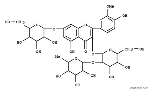 isorhamnetin 3-O-알파-람노피라노실(1-2)-베타-갈락토피라노사이드-7-O-베타-글루코피라노사이드