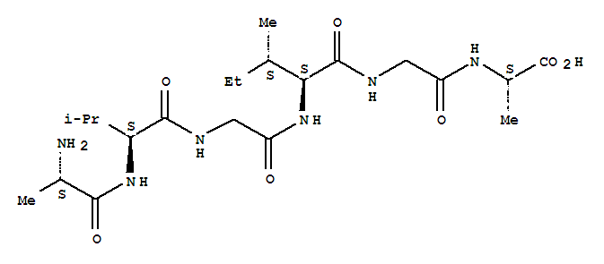 L-Alanine,N-[N-[N-[N-(N-L-alanyl-L-valyl)glycyl]-L-isoleucyl]glycyl]-
