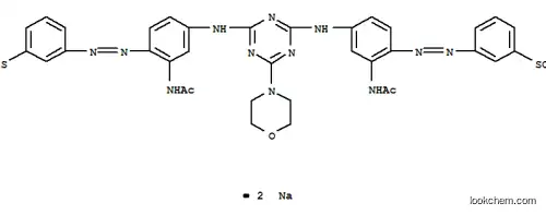 벤젠 술폰산, 3,3-6- (4- 모르 폴리 닐) -1,3,5- 트리 아진 -2,4- 디일 비스이 미노 2- (아세틸 아미노) -4,1- 페닐 렌 아조 비스-,이 나트륨 염