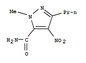 1-methyl-4-nitro-3-propyl-1H-5-pyrazolecarboxamide