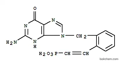 (2-{2-[(2-アミノ-6-オキソ-6,9-ジヒドロ-1H-プリン-9-イル)メチル]フェニル}エテニル)ホスホン酸