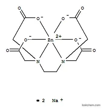 Molecular Structure of 14025-21-9 (Zincate(2-),[[N,N'-1,2-ethanediylbis[N-[(carboxy-kO)methyl]glycinato-kN,kO]](4-)]-, sodium (1:2), (OC-6-21)-)