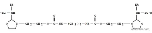 카르 밤산, 1,6- 헥산 디일 비스-, 비스 2-2- (1- 에틸 펜틸) -3- 옥사 졸리 디닐 에틸 에스테르