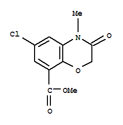 6-Chloro-3,4-dihydro-4-methyl-3-oxo-2H-1,4-benzoxazine-8-carboxylicacidmethylester