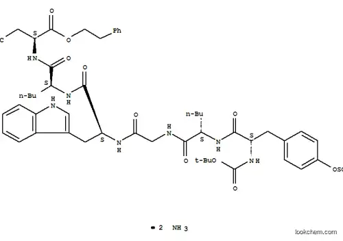 BOC-TYR (SO3H) -NLE-GLY-TRP-NLE-ASP-2-PHENYLETHYL 에스테르 NH3