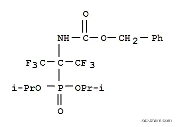 카르밤산, (1-(비스(1-메틸에톡시)포스피닐)-2,2,2-트리플루오로-1-(트리플루오로메틸)에틸)-,페닐메틸 에스테르