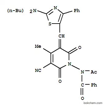 N-アセチル-N-(5-シアノ-3-{[2-(ジブチルアミノ)-4-フェニル-5-チアゾリル]メチリデン}-4-メチル-2,6-ジオキソ-2,3-ジヒドロ-1(6H)-ピリジル)ベンズアミド
