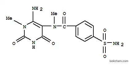 6- 아미노 -5- (4- 설폰 아미도 벤조일) -N- (메틸 아미노) -1- 메틸 우라실