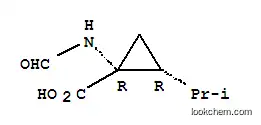 시클로프로판카르복실산, 1-(포르밀아미노)-2-(1-메틸에틸)-, cis-(9CI)