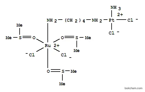 N- (디클로로 트리스 (디메틸 설폭 사이드) 루테늄 (II))-N- (암민 디클로로 백금 (II)) 부탄 -1,4- 디아민