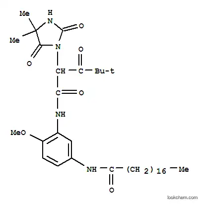 2′-メトキシ-5′-オクタデカンアミド-4,4-ジメチル-3-オキソ-2-(4,4-ジメチル-2,5-ジオキソ-1-イミダゾリジニル)バレルアニリド