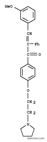 β- (3- 메 톡시 페닐) -α- 페닐 -4 '-[2- (1- 피 롤리 디닐)에 톡시] 아크릴로 페논