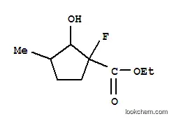 사이클로펜탄카르복실산, 1-플루오로-2-하이드록시-3-메틸-, 에틸 에스테르(9CI)