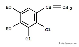 1,2-벤젠디올, 3,4-디클로로-5-에테닐-(9CI)
