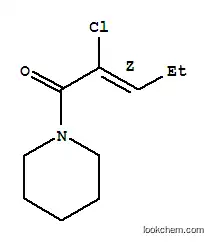 피페리딘, 1-(2-클로로-1-옥소-2-펜테닐)-, (Z)-(9CI)