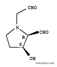 1-피롤리딘아세트알데히드, 2-포르밀-3-하이드록시-, (2R-시스)-(9CI)