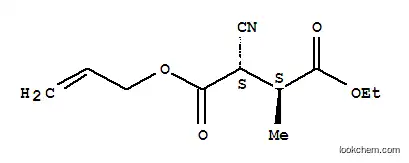 부탄디오익산, 2-시아노-3-메틸-, 4-에틸 1-(2-프로페닐) 에스테르, [S-(R*,R*)]-(9CI)