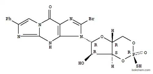 BETA-PHENYL-1, N2-ETHENO-8-BROMOGUANOSINE-3',5'-환형 모노포스포로티오에이트, RP-이성체 나트륨 염