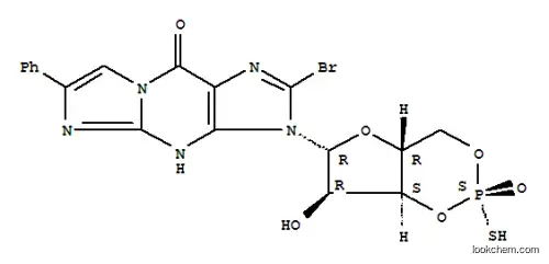 BETA-PHENYL-1,N2-ETHENO-8-BROMOGUANOSINE-3',5'-환형 모노포스포로티오에이트, SP-이성체 나트륨 염