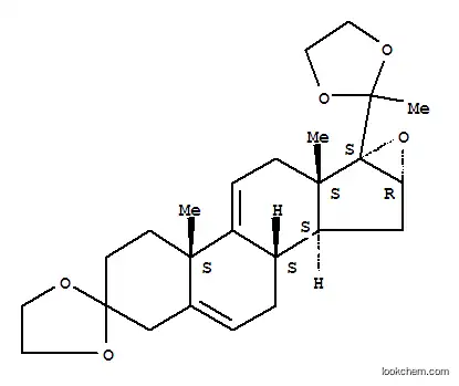 16,17-에폭시프레그나-5,9(11)-디엔-3,20-디온 고리형 비스(1,2-에탄디일 아세탈)