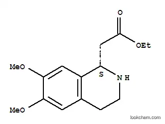 1-이소퀴놀린아세트산, 1,2,3,4-테트라히드로-6,7-디메톡시-, 에틸 에스테르, (1S)-
