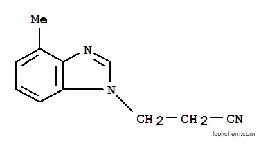 1H-벤즈이미다졸-1-프로판니트릴,4-메틸-(9CI)