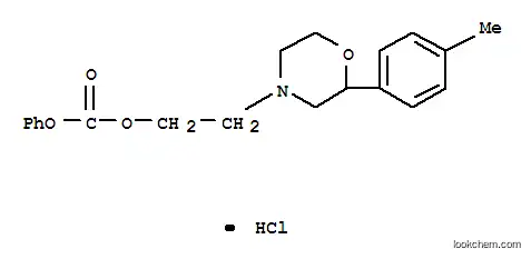 탄산, 2-(2-(4-메틸페닐)-4-모르폴리닐)에틸 페닐 에스테르, 염산염